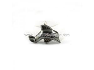 Hematite Dophin 20x30mm Pendant